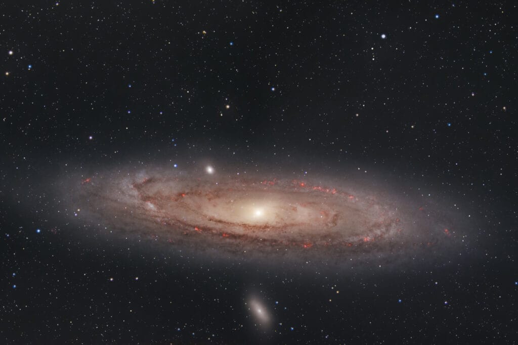 Andromeda Galaxy captured with a smart scope