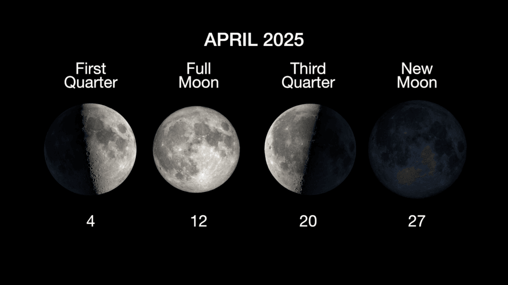 Moon and planets April 2025: everything you need to know 4 image 1 moon phases april 2025