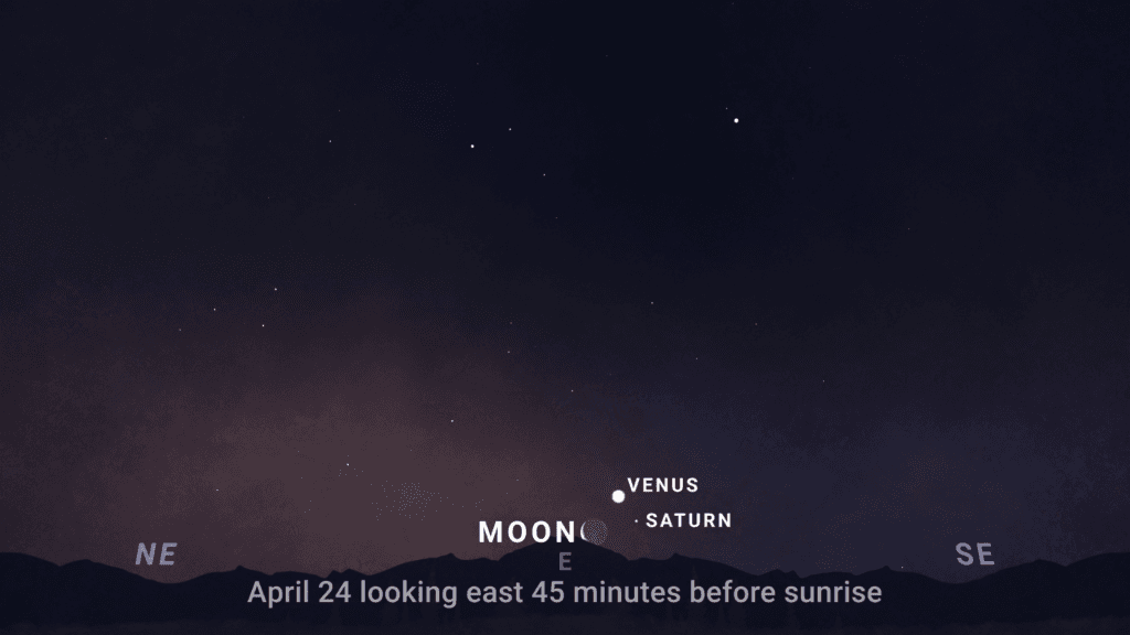 venus saturn conjunction april 2025