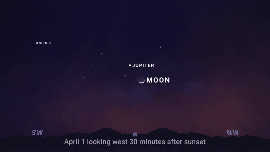 Moon and planets April 2025: everything you need to know 1 image 4 moon at Jupiter