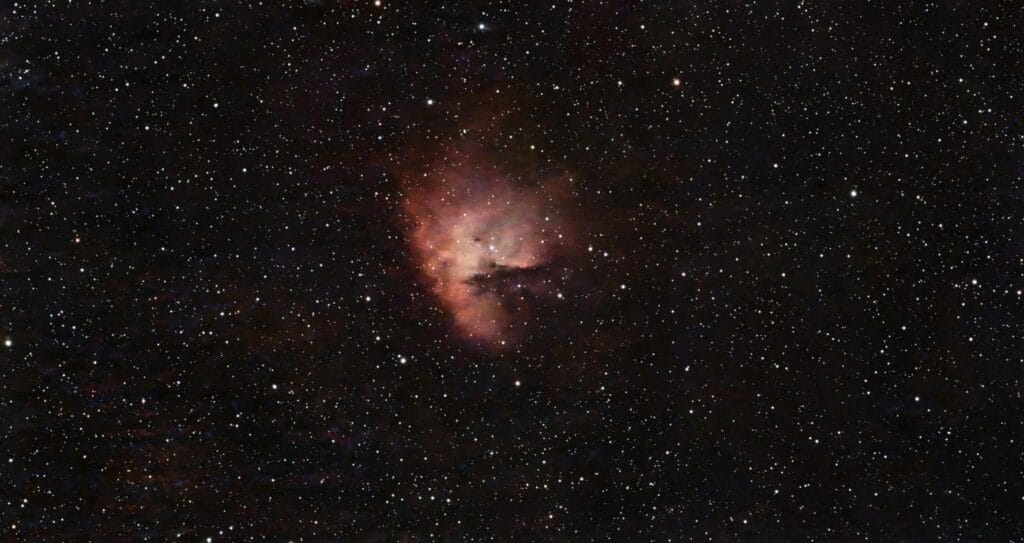 Ruimtefoto's 2 09 28 6 25 NGC281 The Pacman Nebula 256foto S60G100 Pacman Nebula