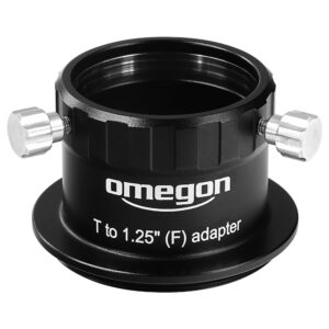 Omegon Adapter T-Visueel man naar 1,25" vrouw met klemschroef
