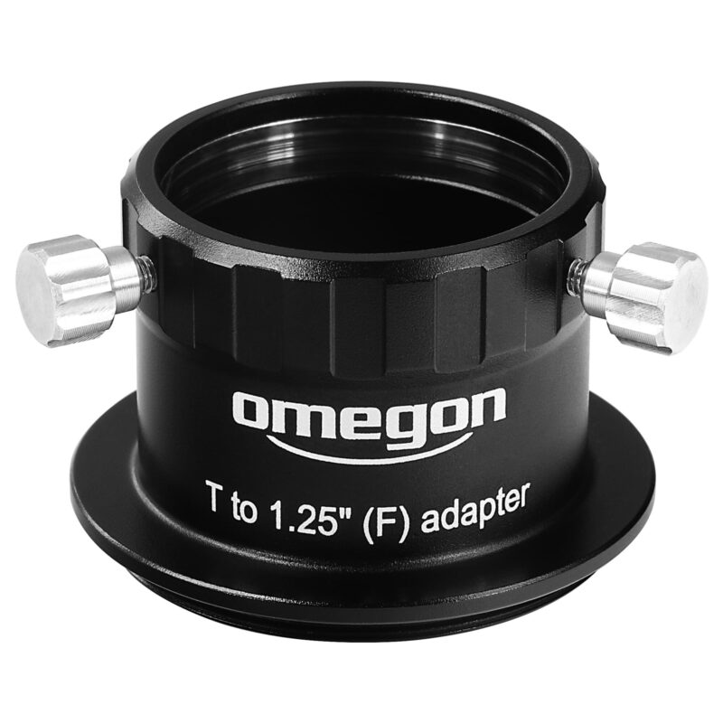 Omegon Adapter T-Visueel man naar 1,25" vrouw met klemschroef
