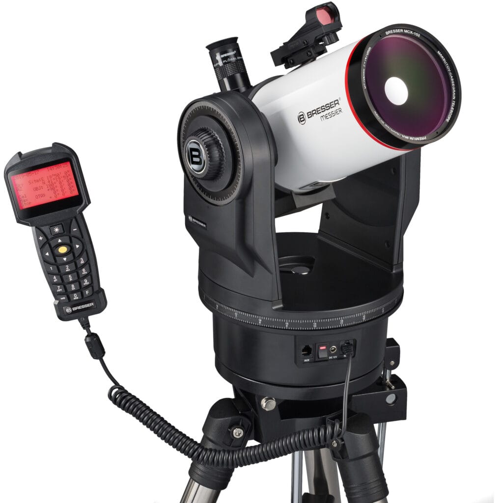 Bresser Messier MCX 102/1470 Maksutov EQ/AZ GoTo 1 Bresser Maksutov telescoop MC 102 1470 MCX Messier EQ AZ GoTo 2 Bresser Maksutov telescoop MC 102 1470 MCX Messier EQ AZ GoTo 2 Telescoop.nl - Alles voor sterrenkijken & natuurwaarneming