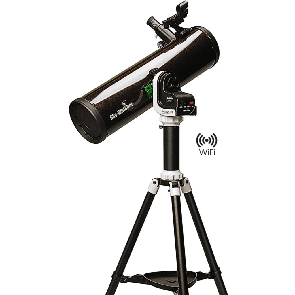 Sky-Watcher Explorer-130PS AZ-GTi GoTo WiFi - 130mm Newton Reflector 2 Skywatcher Telescope N 130 650 Explorer 130PS AZ GTi GoTo WiFi 1 Skywatcher Telescope N 130 650 Explorer 130PS AZ GTi GoTo WiFi 1 Telescoop.nl - Everything for stargazing & nature observation