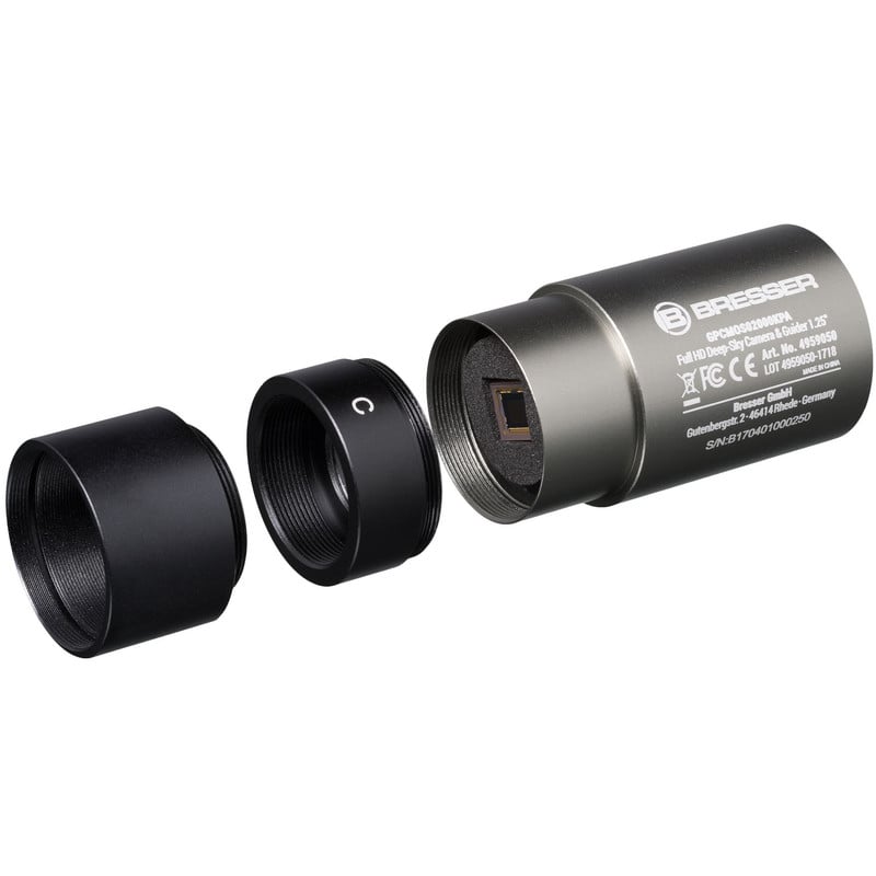 Bresser 1.25" Camera Full HD DeepSky & Guider Color 2 Bresser 125 Camera Full HD DeepSky Guider Color 2 Bresser 1.25" Full HD DeepSky color camera with removable adapters and metal housing