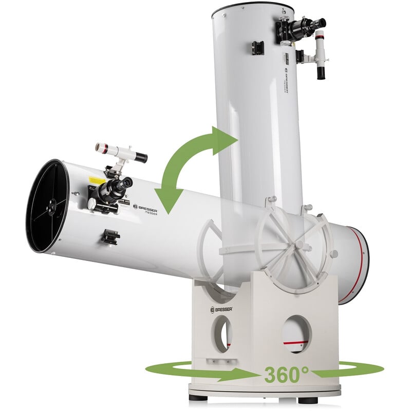 Bresser Messier 305/1525 Dobson Hexafoc 2 Bresser N 305 1525 Telescoop Dobson Messier Hexafoc DOB 6 Bresser N 305/1525 close-up van de 2,5″ Hexafoc-focuser met 64 mm vrije opening