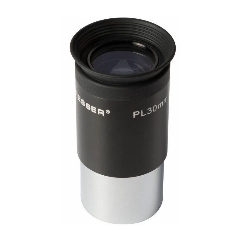 Bresser Plossl Oculair 30mm 1,25" 1 Bresser Oculair Plossl PL 30mm 125 Bresser Oculair Plössl PL 30mm met 1,25 inch aansluiting, metalen huis en opvouwbare rubberen oogschelp