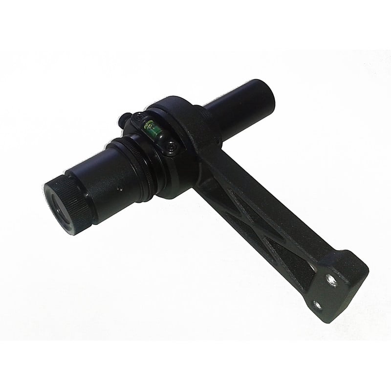 Sky-Watcher Verlichte Poolzoeker voor AZ-EQ5GT 1 Skywatcher AZ EQ 5GT voor Poolzoeker 2 Skywatcher AZ-EQ-5GT verlichte poolzoeker met montagearm voor AZ-EQ-5GT-montering op witte achtergrond.