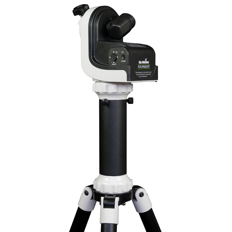 Sky-Watcher SolarQuest Automatic Solar Go-To Mount & Tripod 1 Skywatcher AZ Mount Solarquest 2 Skywatcher AZ Mount Solarquest on aluminum tripod with column extension, ready for accurate solar tracking.