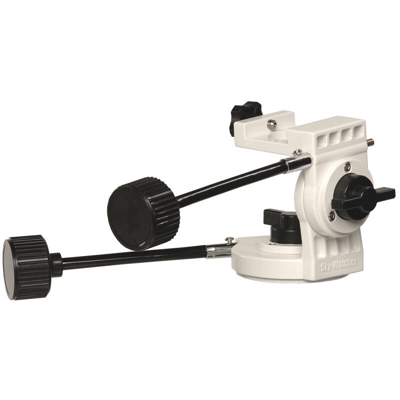 Sky-Watcher AZ Pronto Alt-Azimutal Mount (Head Only) 2 Skywatcher AZ Pronto Mount 3 Skywatcher AZ-Pronto compact az mount diagonal view with adjustable sliding clutch and fine adjustment cables.