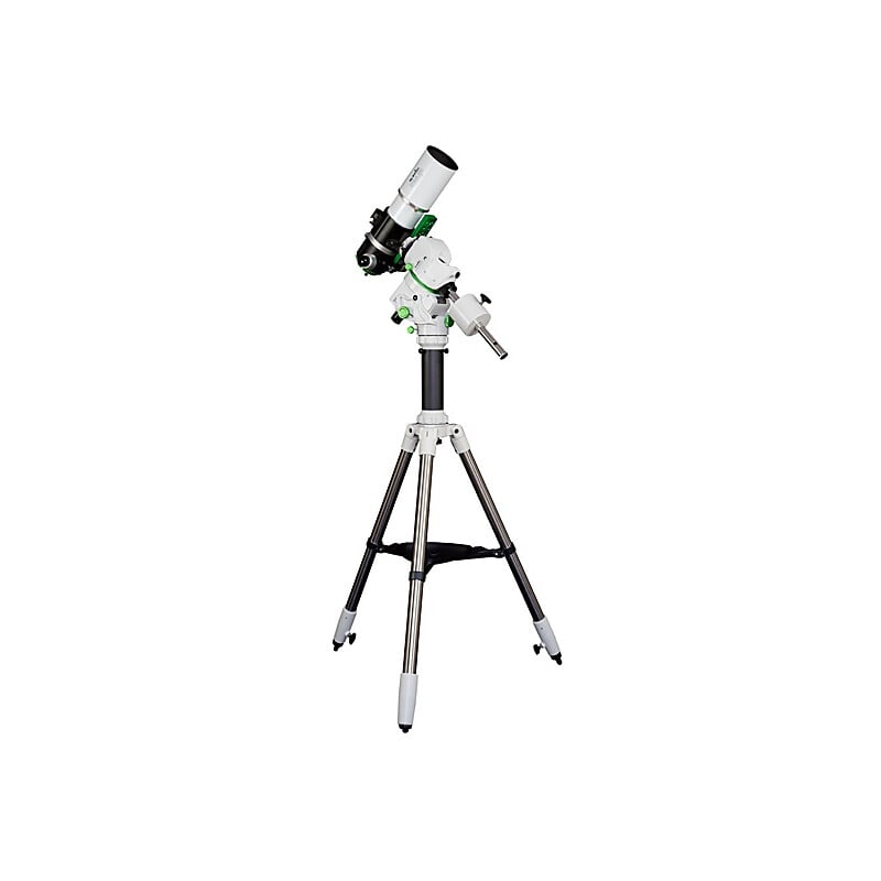 Sky-Watcher Star Adventurer GTi Wi-Fi GoTo Montering & Statief 2 Skywatcher Montering Star Adventurer GTi Wi Fi GoTo SET 1 Skywatcher Montering Star Adventurer GTi Wi-Fi GoTo montering volledig opgesteld op roestvrijstalen statief met zuilverlenging.