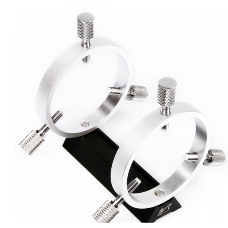 William Optics 50mm (Geleidings)buisklemmen 1 William Optics 50mm Geleidingsbuisklemmen 2 William Optics 50mm geleidingsbuisklemmen set op een Vixen-style zwaluwstaart