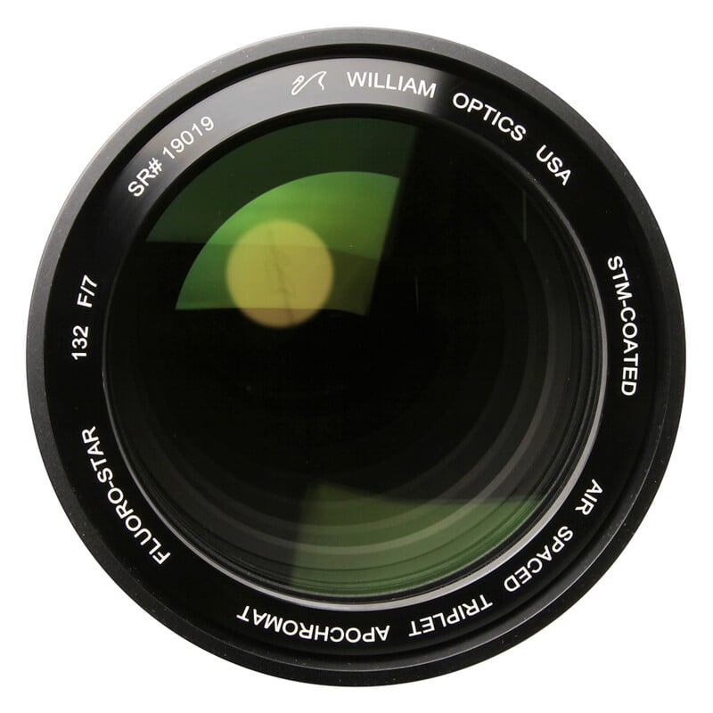 William Optics Fluorostar 132/925 Refractor APO Space Gray OTA 2 William Optics AP 132 925 Apochromatic refractor Fluorostar Space Gray OTA 3 William Optics AP 132/925 Zygo test report with interferogram and spot diagram of optical quality.