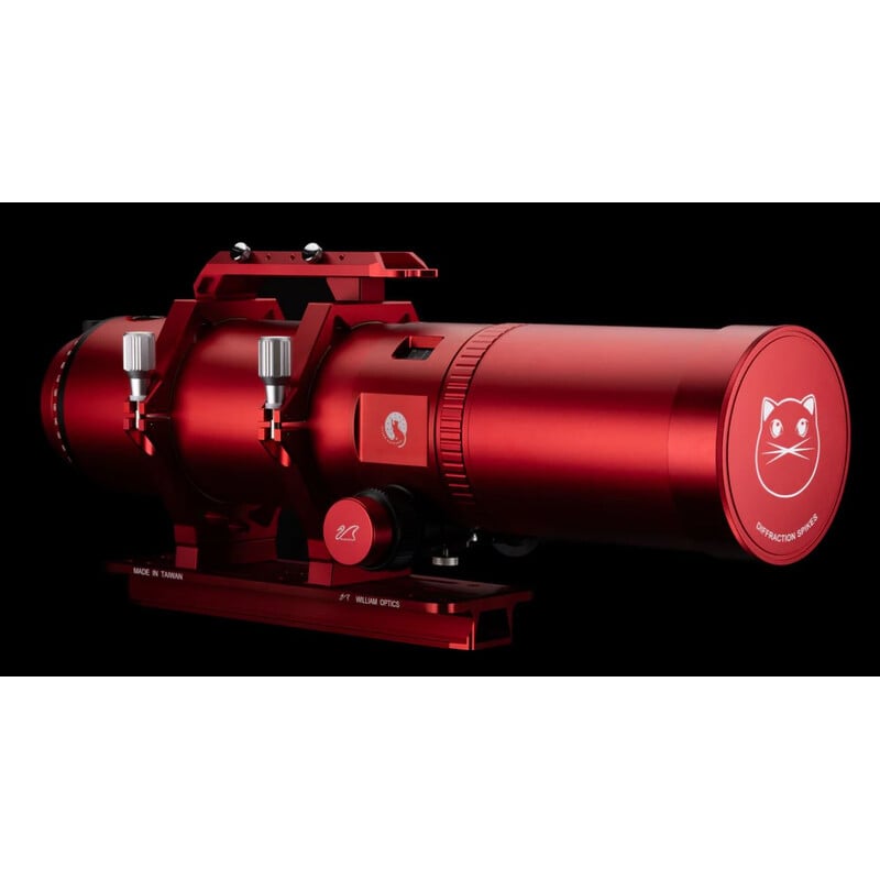 William Optics RedCat 91/448 APO WIFD Red OTA 1 William Optics AP 91 448 91 Apochromatische refractor RedCat WIFD OTA 4 William Optics AP 91/448 91 RedCat WIFD OTA rode apochromatische refractor telescoop.