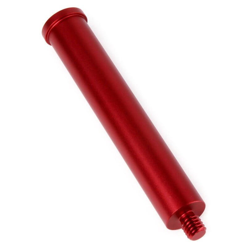 William Optics Counterweight Extension SkyGuider Pro 1.25" 1 William Optics Counterweight Extension for Counterweight Rod SkyGuider Pro 1 William Optics Counterweight side view red extension with screw thread