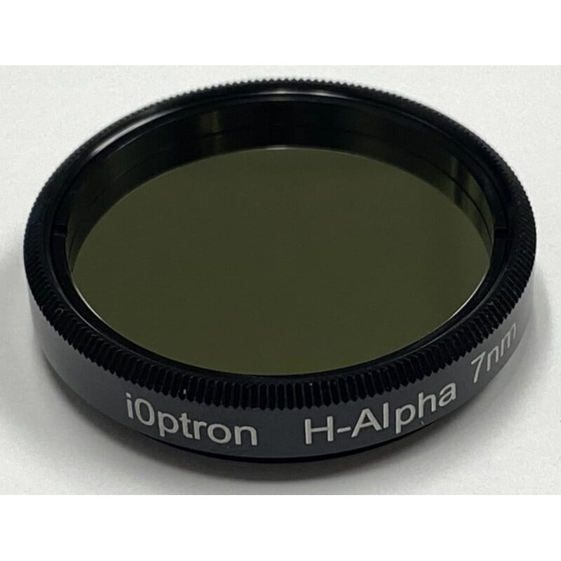 iOptron 1.25" Filters H-alpha 1 iOptron 125 Filters H alpha iOptron 1.25 H-alpha filter with 7nm bandwidth in black aluminum housing