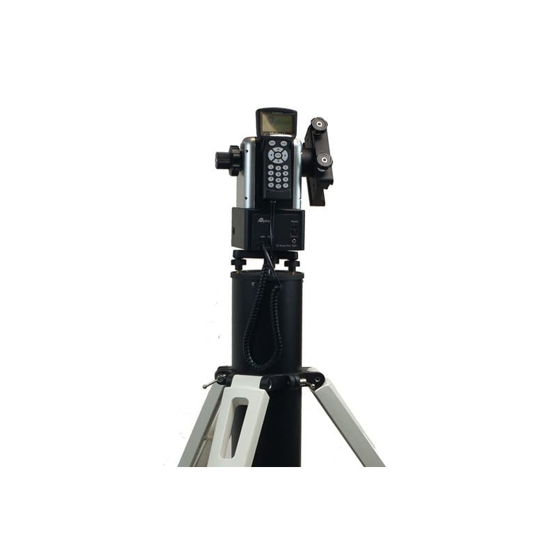 iOptron AZ Pro Mount GoTo Tri-Pier 1 iOptron AZ Pro Mount GoTo Tri Pier 1 iOptron AZ Pro mount with Go2Nova hand controller mounted on black Tri-Pier column tripod