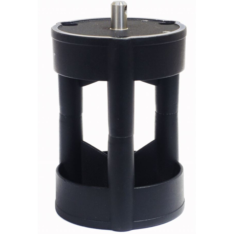 iOptron Pier Extension voor CEM26/HEM27/GEM28/HAE29 monteringen 1 iOptron CEM26 HEM27 GEM28 HAE29 Zuilverlenging MiniPier iOptron CEM26/HEM27/GEM28/HAE29 zuilverlenging MiniPier in zwart aluminium met centrale bevestigingspen en open design