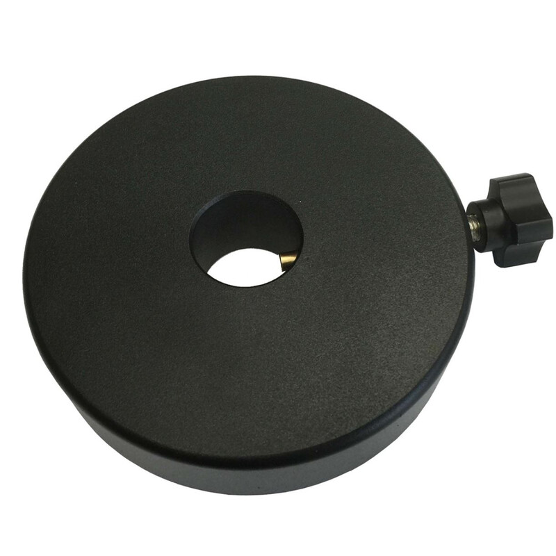 iOptron 5 kg Counterweight - 28 mm Bore 1 iOptron CEM40 GEM45 CEM60 CEM70 5kg Counterweight iOptron CEM40/GEM45/CEM60/CEM70 5kg black counterweight with 28 mm bore and swivel clamp for contrast input
