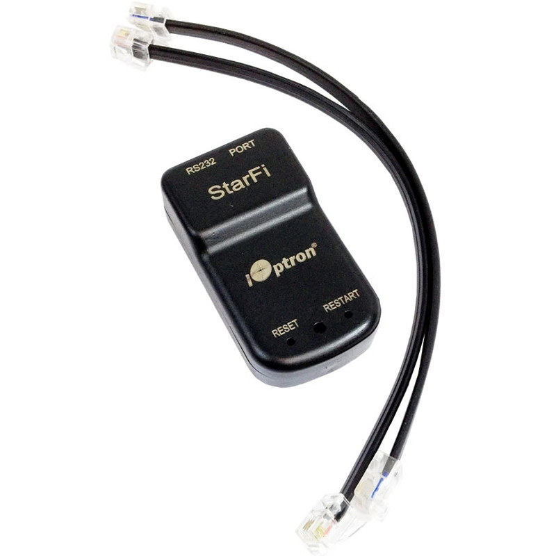iOptron StarFi Wi-Fi Adapter 1 iOptron StarFi Wi Fi Adapter iOptron StarFi Wi-Fi adapter with connection cables for wireless mount control via WLAN