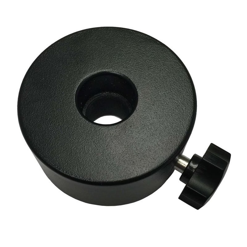 iOptron Counterweight 1.35 kg - 20 mm Bore 1 iOptron Counterweight Counterweight 135kg iOptron Counterweight 1.35kg black metal counterweight with center bore and set screw for mounting on counterweight bar