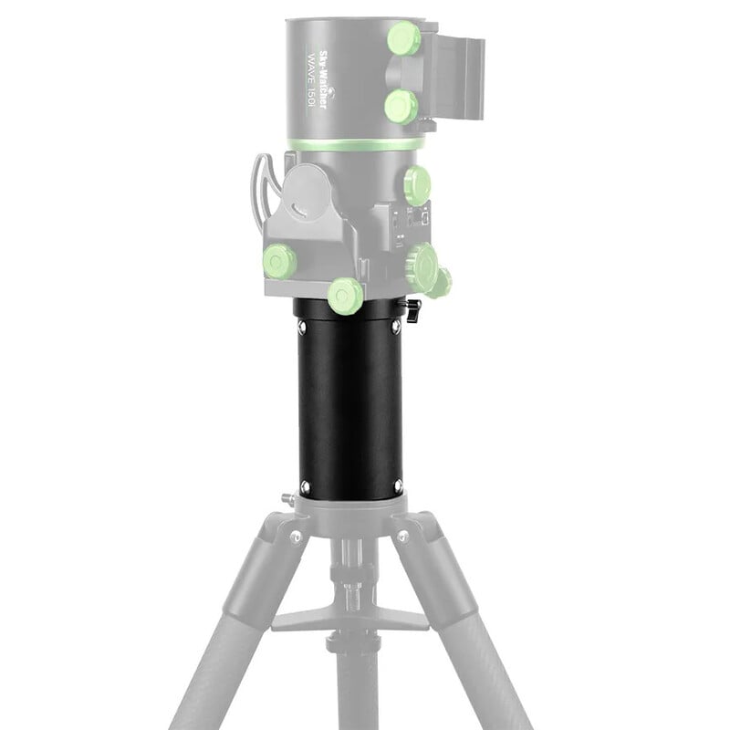 Sky-Watcher 180 mm Pier Extension WAVE 1 Skywatcher 180mm WAVE Zuilverlenging 1 Skywatcher 180mm WAVE zuilverlenging gemonteerd op statief met montering als voorbeeldopstelling.