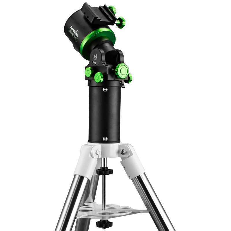 Sky-Watcher 180 mm Pier Extension EQ5 / HEQ5 / WAVE 1 Skywatcher EQ5HEQ5 180mm Zuilverlenging WAVE 2 Skywatcher EQ5/HEQ5 180mm zuilverlenging WAVE close-up van de zwarte zuilverlenging.