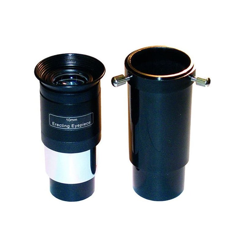 Sky-Watcher 1.25" 10 mm Erecting Eyepiece 1 Skywatcher Omkeerlens 10mm 1.25 Skywatcher Omkeerlens 10mm 10mm omkeeroculair 1,25" met opschrift Erecting Eyepiece.