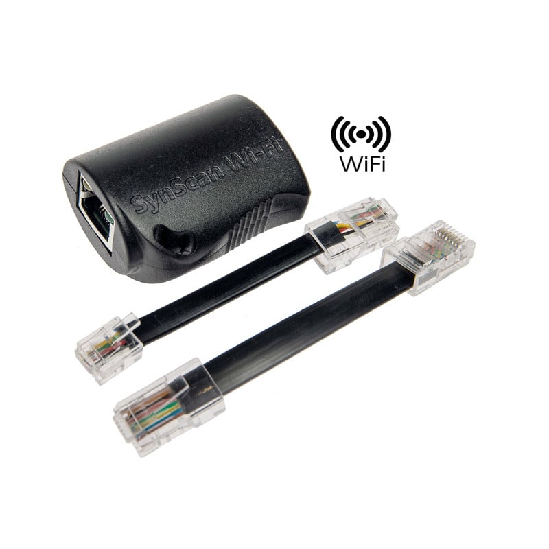 Sky-Watcher SynScan Wi-Fi Adapter 1 Skywatcher SynScan Wi Fi Skywatcher SynScan Wi-Fi module with two short RJ adapter cables for wirelessly linking GoTo mount to SynScan app