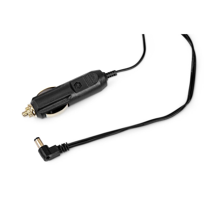Omegon 12V-Autobatterijkabel 7000 mm voor Sigarettenaansteker (5,5 x 2,5 mm) voor Meade-modellen 2 Omegon 12 V autobatterijkabel 7 m voor sigarettenaansteker 5 5x2 5 mm voor Meade telescopen Omegon 12 V-autobatterijkabel close-up van sigarettenaanstekerplug en haakse 5,5x2,5mm DC-stekker in zwarte uitvoering