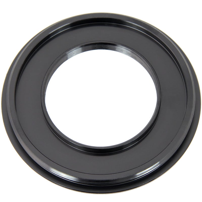 Omegon SCT-Adapter Bundel: 82,5 mm naar 50,8 mm (C11 naar C8) 1 Omegon Bundel SCT adapter met C11 naar C8 adapter Omegon SCT-adapter bovenaanzicht met binnenliggende C8-schroefdraad en gladde afwerking