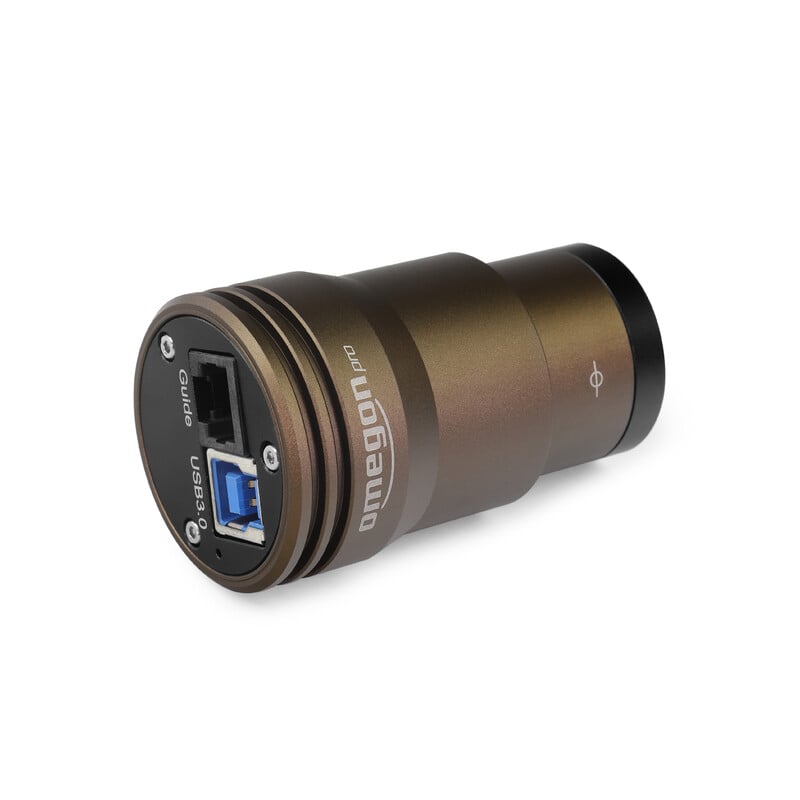 Omegon velox 462 C Camera Color 2 Omegon Camera veLOX 462 C Color 2 Omegon veLOX 462 C Camera achteraanzicht met USB 3.0 en ST4-poort zichtbaar op metalen behuizing