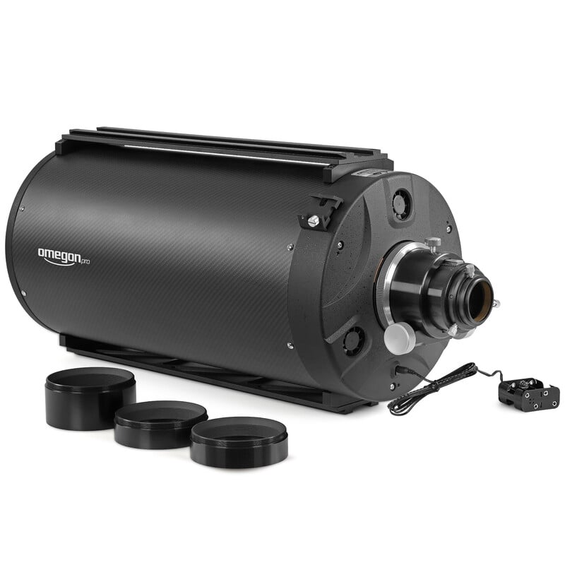 Omegon Pro RC 250/2000 OTA 2 Omegon Carbon Volledige buis Ritchey Chretien Pro RC 250 2000 OTA 3 Omegon Pro RC 250/2000 OTA telescoop met accessoires inclusief focuser adapters en einddoppen