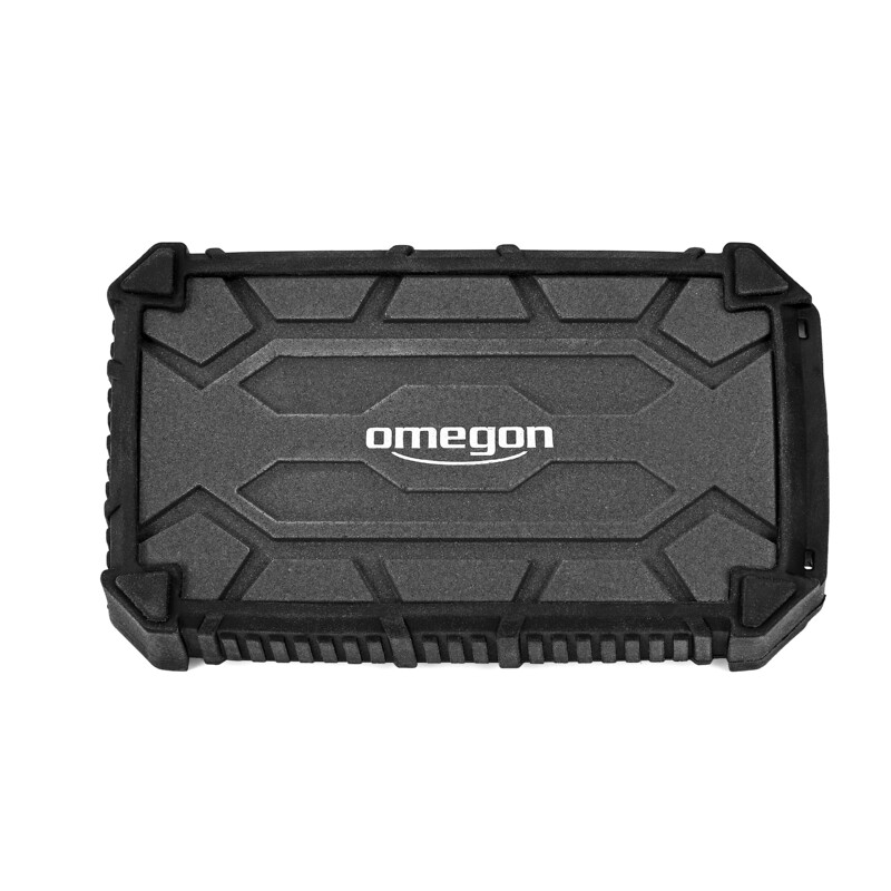 Omegon Dunedry Luchtontvochtiger Herbruikbaar 1 Omegon DUNEDRY dehumidifier 4 Omegon DUNEDRY dehumidifier diagonaal vooraanzicht met textuur en luchtkanalen.