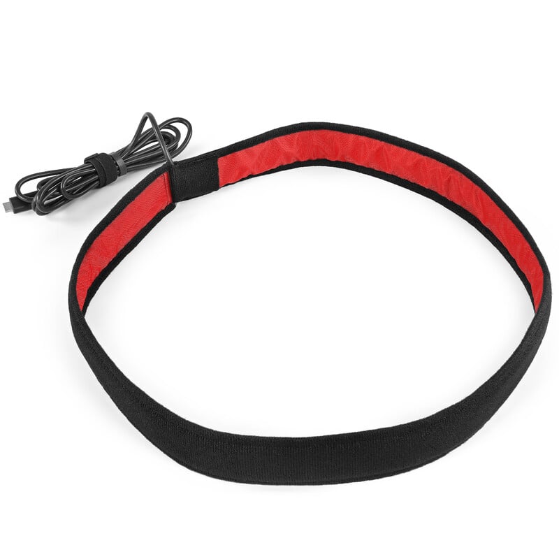 Omegon Dauwlint FogFree USB-C 100cm 1 Omegon Dauwlint FogFree USB C 100cm 2 Omegon Dauwlint FogFree USB-C 100 cm verwarmingsband volledig uitgespreid met opgerolde kabel
