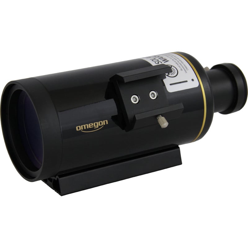 Omegon MightyMak 60 Dobson 2 Omegon Dobson telescoop MightyMak 60 1 Omegon Dobson telescoop MightyMak 60 zijkant met zichtbare T2-aansluiting en zwaluwstaart