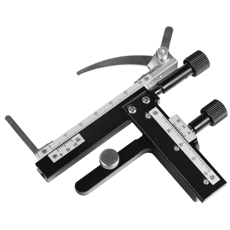 Omegon Cross Table 1 Omegon Cross Table 4 Omegon Cross Table diagonal top view with precision metal slide