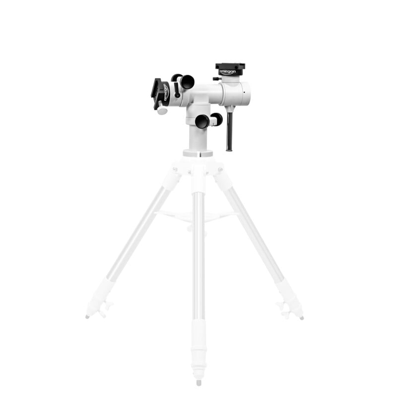 Omegon Twinmaster AZ Mount 2 Omegon Mount Twinmaster AZ Omegon Twinmaster AZ Mount placed on tripod to illustrate observation setup