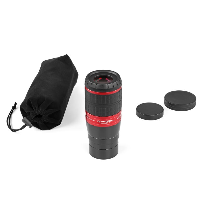 Omegon 9mm oculair 80° OGDO 2 Omegon Oculair OGDO 9mm 80d Omegon OGDO Oculair 9mm 80° inclusief fluwelen tas, lensdop en oculairdop.