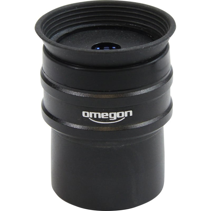 Omegon 10,5mm Oculair Ortho (1,25 inch) 1 Omegon Oculair Ortho 10 5 mm 1 25 2 Omegon Oculair Ortho 10.5 mm 1,25'' close-up van bovenaanzicht met zicht op lenscoating.