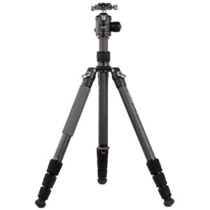 Omegon Pro Carbon-Driepootstatief – 32 mm, Incl. Balhoofd