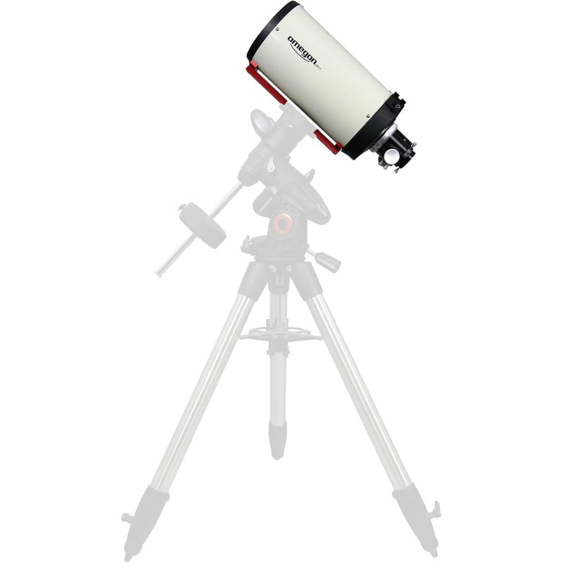 Omegon Pro RC 154/1370 OTA Ritchey-Chretien 1 Omegon Ritchey Chretien Pro RC 154 1370 OTA 5 Omegon Pro RC 154/1370 OTA telescope illustration mounted on equatorial mount and tripod
