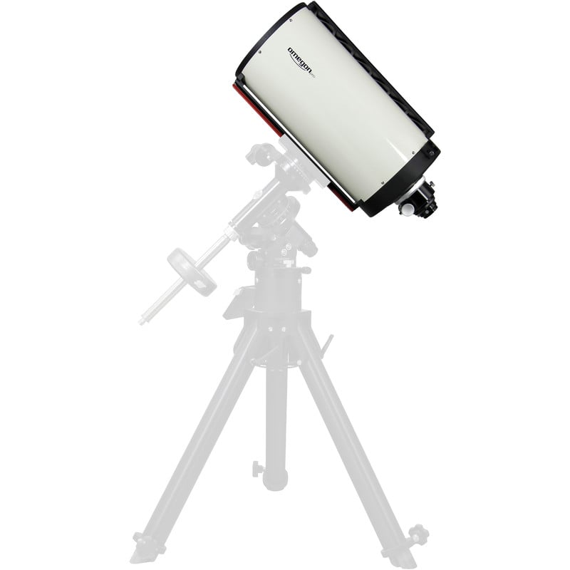 Omegon Pro Newton 250/2000 OTA 1 Omegon Ritchey Chretien Pro RC 250 2000 OTA 8 Omegon Pro RC 250/2000 gemonteerd op equatoriale montering voor illustratie van observatie-opstelling