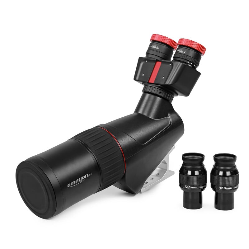 Omegon Spotting Scope 40x80mm with Binocular 1 Omegon Spotting scope 40x80mm with Binocular 1 Omegon Spotting Scope 40x80mm with binocular model with separate LE eyepieces placed next to scope
