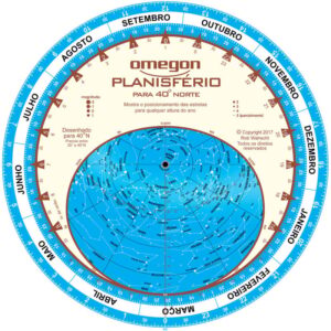 Omegon Planisfério Sterrenkaart Carta De Estrelas 25cm / 40°