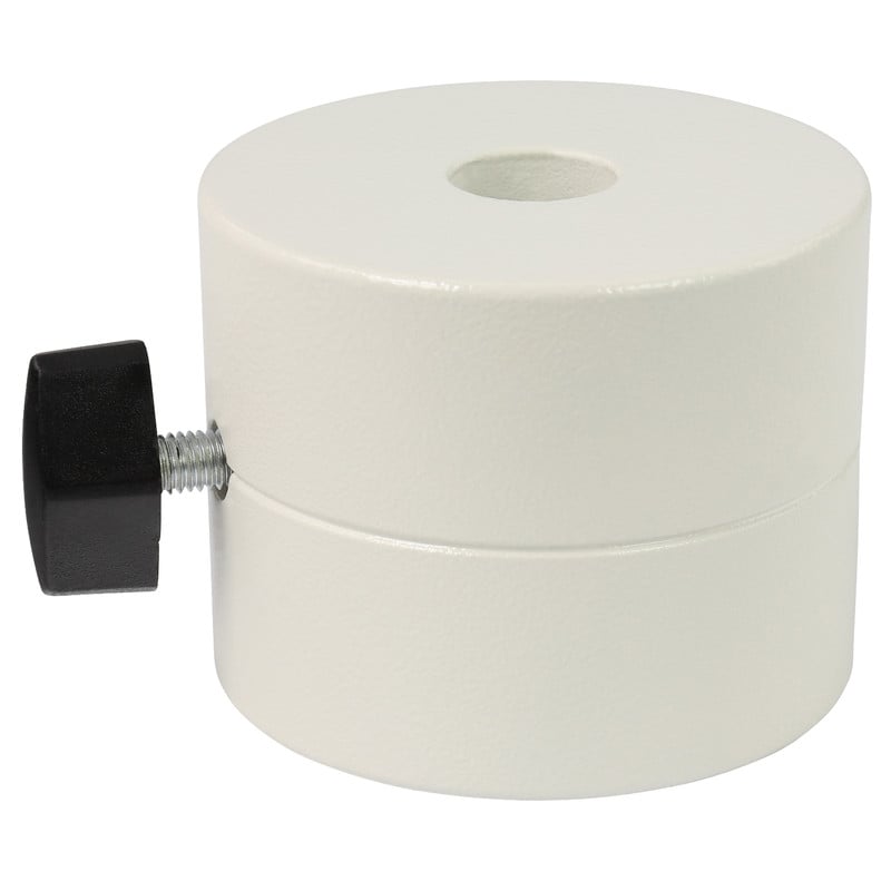 Omegon Tegengewicht 2,6 kg (20 mm As) 1 Omegon Tegengewicht Contragewicht 2 6kg Omegon Tegengewicht zijaanzicht van contragewicht met zwarte fixeerschroef voor montage op contrastang
