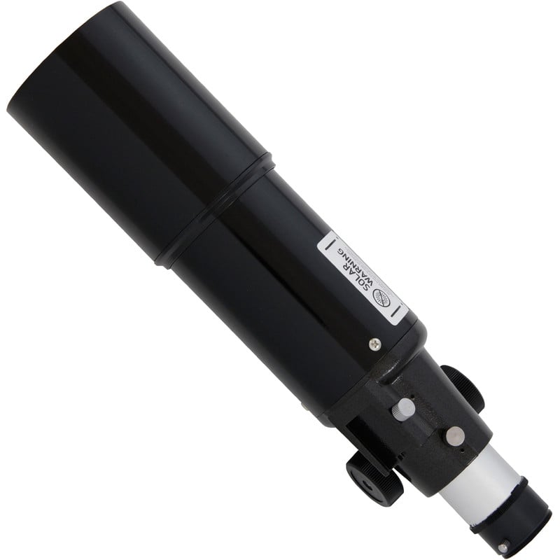 Omegon AC 80/400 OTA 2 Omegon Telescoop AC 80 400 OTA 2 Omegon Telescoop AC 80/400 OTA zijaanzicht van aluminium buis met multicoated lens en focuserbehuizing