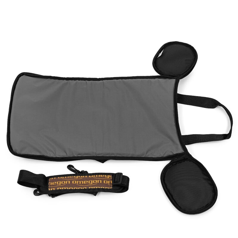 Omegon Padded Transport Bag for Compact APO-Refractor 2 Omegon Transport Bag Padded Bag for Small APO Telescopes 1 Omegon Padded Bag unfolded used as surface for build-up