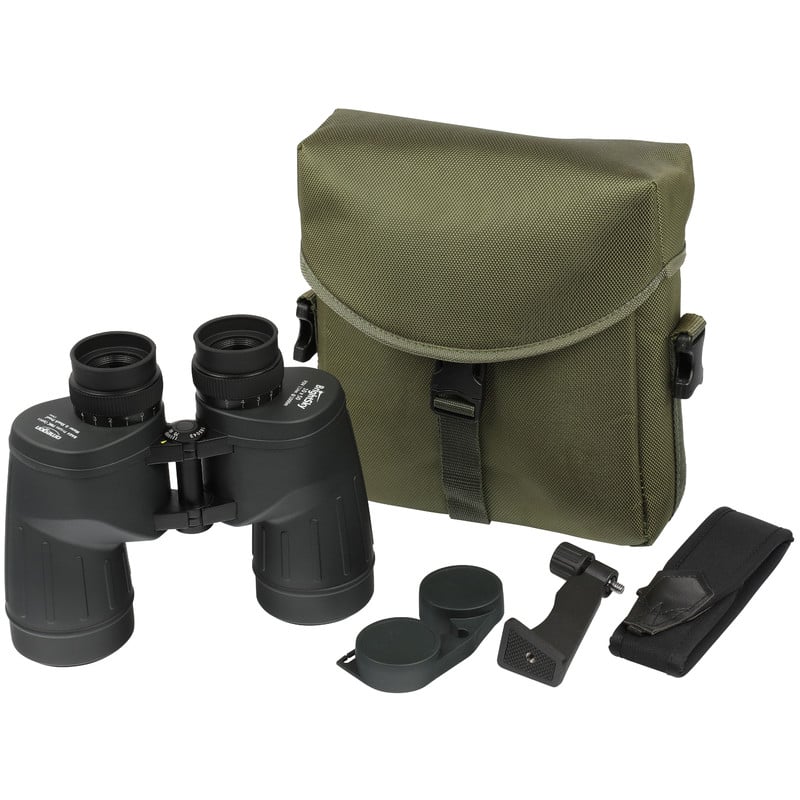 Omegon Brightsky Binoculars 10x50 2 Omegon Binoculars Brightsky 10x50 7 Omegon Binoculars Brightsky 10x50 delivery with binoculars, carrying case, strap and complete accessories